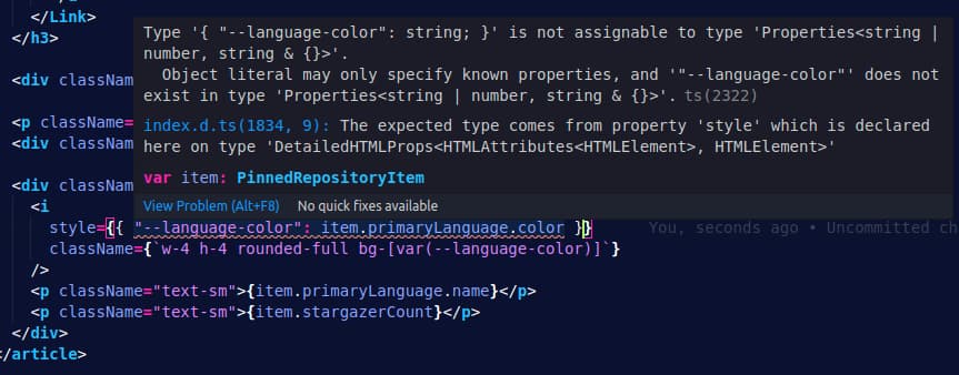 not assinable react cssproperties